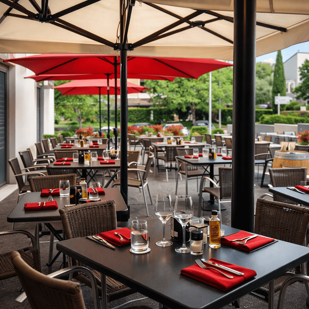 Terrasse du restaurant Le Bobo Resto.